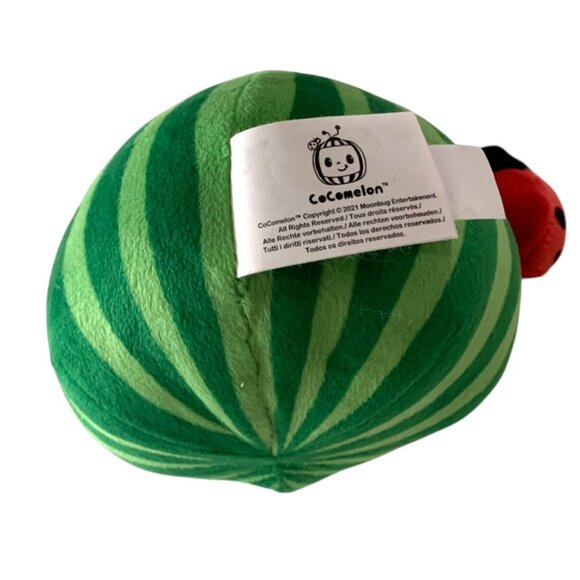 Cocomelon 2021 Plush Watermelon With Ladybug Stuffed Doll Toy 6 in Tall - Picture 3 of 4